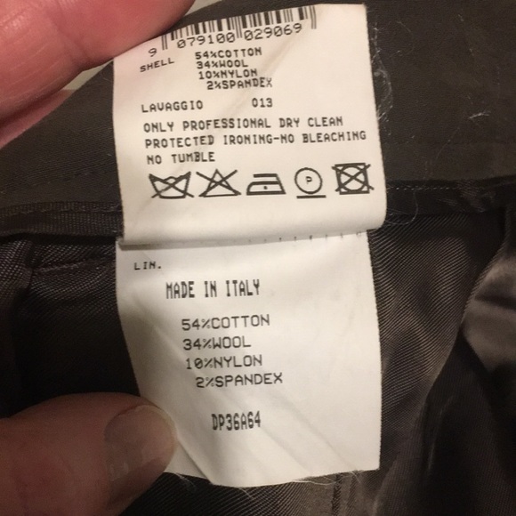 Italian Designer ALLEGRI Brown Straight Leg Trousers Size 10 - Picture 5 of 10